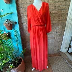 Sugar lips coral maxi dress